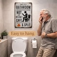 thumbnail image 6 of Meiiso Bathroom Door Sign This is Not An Internet Cafe, Funny Metal Tin Sign Wall Decor for Bathroom Restroom Toilet 8x12 Inch, 6 of 8