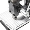 thumbnail image 3 of Hand Leather Imprinting Machine Embossing Stamp Press Machine Leather Hole Punching Bronzing Tool with PP Plate and Scale Aluminum Plate, 3 of 9