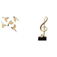 thumbnail image 1 of Arte de pared de pájaros de madera,Pájaros de madera para decorar la pared,regalos para el hogar,Figura de escritorio,Escultura de nota musical para escritorio,oficina,decoración del, 1 of 8