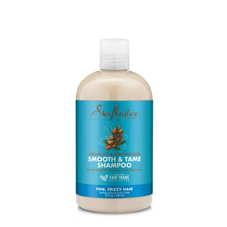 Goats Milk Shampoo - SheaMoisture Argan Oil & Almond Milk Smooth & Tame Shampoo, 13 oz