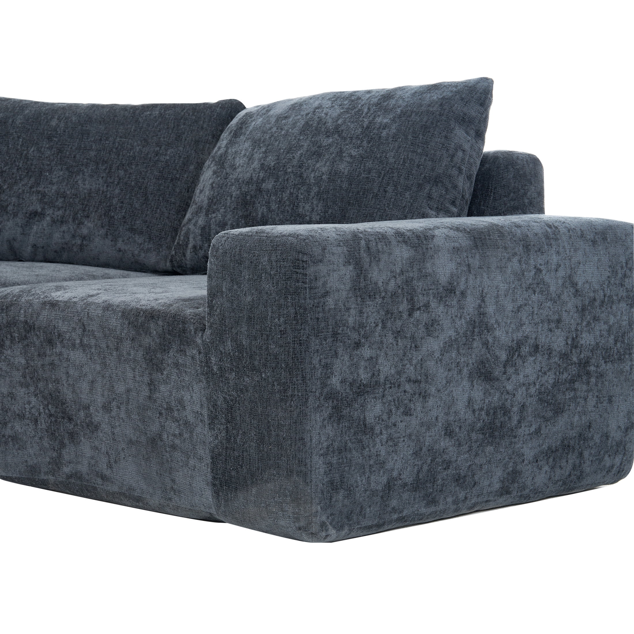 Christopher Knight Home 140.5" Oversized Modular Sectional Sofa, 5 Seats U-Shaped Chenille Couch, Gray