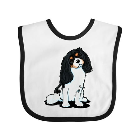 

Inktastic KiniArt Tricolor Cavalier Gift Baby Boy or Baby Girl Bib