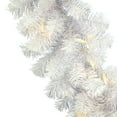 thumbnail image 2 of Vickerman 9' Crystal White Spruce Artificial Christmas Garland, Unlit, 2 of 3