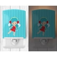 thumbnail image 2 of Caroline's Treasures BB8676CNL Blue Haired Fairy Ceramic Night Light, 6x4x3", multicolor, 2 of 2