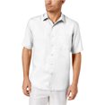 thumbnail image 1 of Tasso Elba Camisa abotonada con bolsillo para hombre, blanca, pequeña, 1 of 1