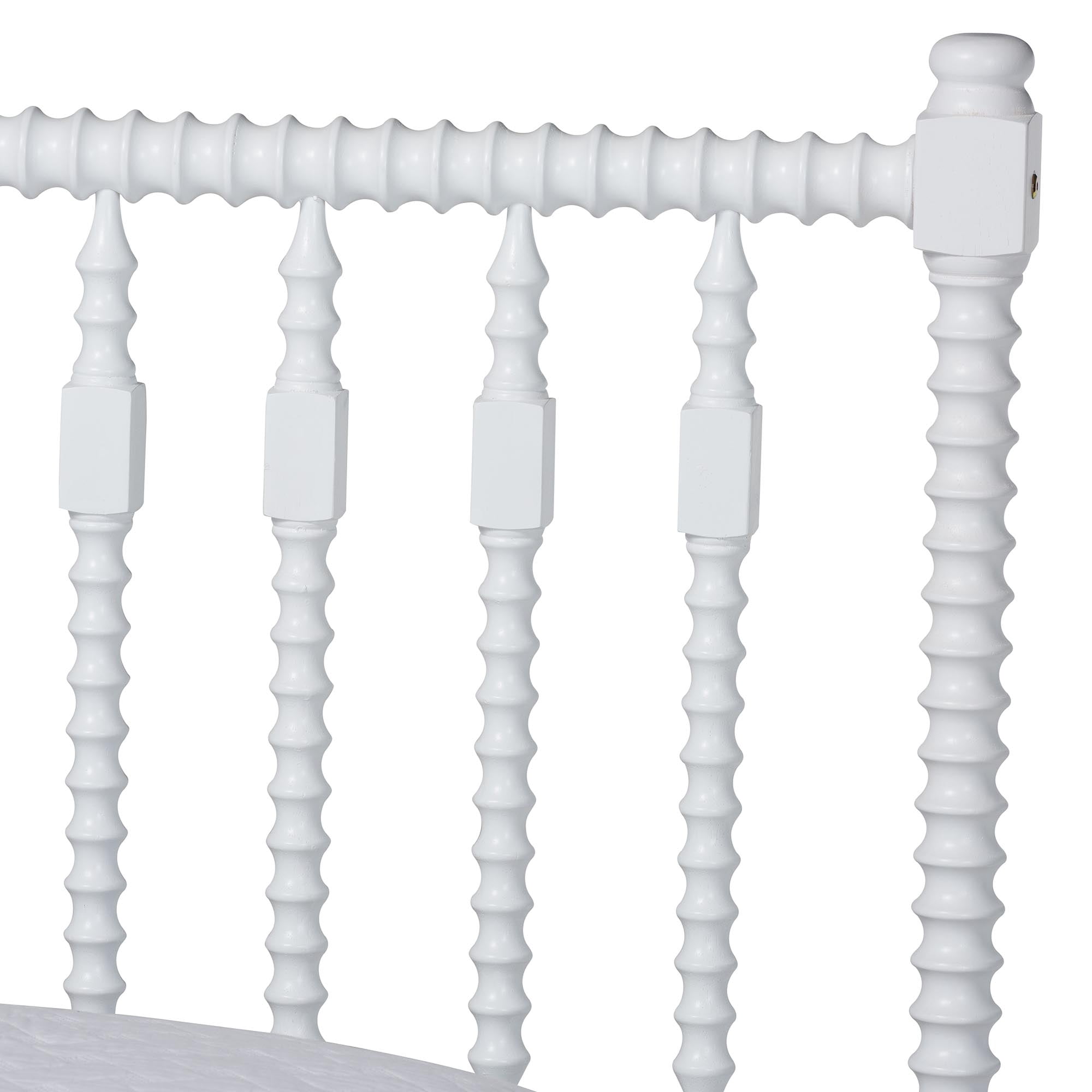 Baxton Studio Callison Farmhouse Platform Bed, Queen, White