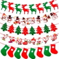thumbnail image 2 of Bandera navideña de papel, adornos navideños para el hogar, guirnalda, Papá Noel, Navidad, decoración navideña, Año Nuevo 2024, 2025, 2 of 5