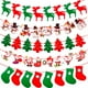 thumbnail image 2 of Guirnalda navideña QIFU con pancarta navideña, decoración navideña para el hogar, Navidad Noel 2024, adornos navideños, decoración navideña, Año Nuevo 2025, 2 of 5