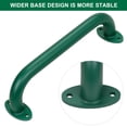 thumbnail image 2 of Asas de seguridad Handrail SELEWARE de metal verde de 12 pulgadas, paquete de 6, 2 of 7