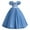 Blue, variant on IBTOM CASTLE Flower Girls Sequin Lace-up Bow Dress for Kid Wedding Bridesmaid Pageant Party Formal Long Gown Communion Tulle Dresses 5-6 Years Dusty Pink