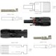 thumbnail image 2 of Conector solar, conector mc4, conector PV, conector solar fotovoltaico, conectores de cable de panel solar macho/hembra, sello impermeable, para panel solar fotovoltaico, 4 pares esquí esquí Gafas de esquí, 2 of 5