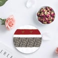 thumbnail image 4 of FMSHPON Merry Christmas Set of 4 Round Coaster for Drinks, Absorbent Ceramic Stone Coasters Cup Mat with Cork Base for Home Kitchen Room Coffee Table Bar Decor, 4 of 5