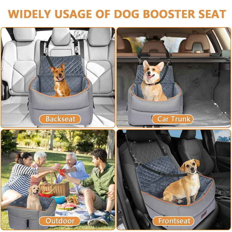 Xylitic Memory Foam Dog Booster Seat With Washable Removable Cover