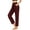 Wine, variant on LEBONYARD Wide Leg High Waist for Women,Solid Elastic Waist Pocket Pants Casual Stretchy Stylish Pants for Spring Women's Clothing Black XXL