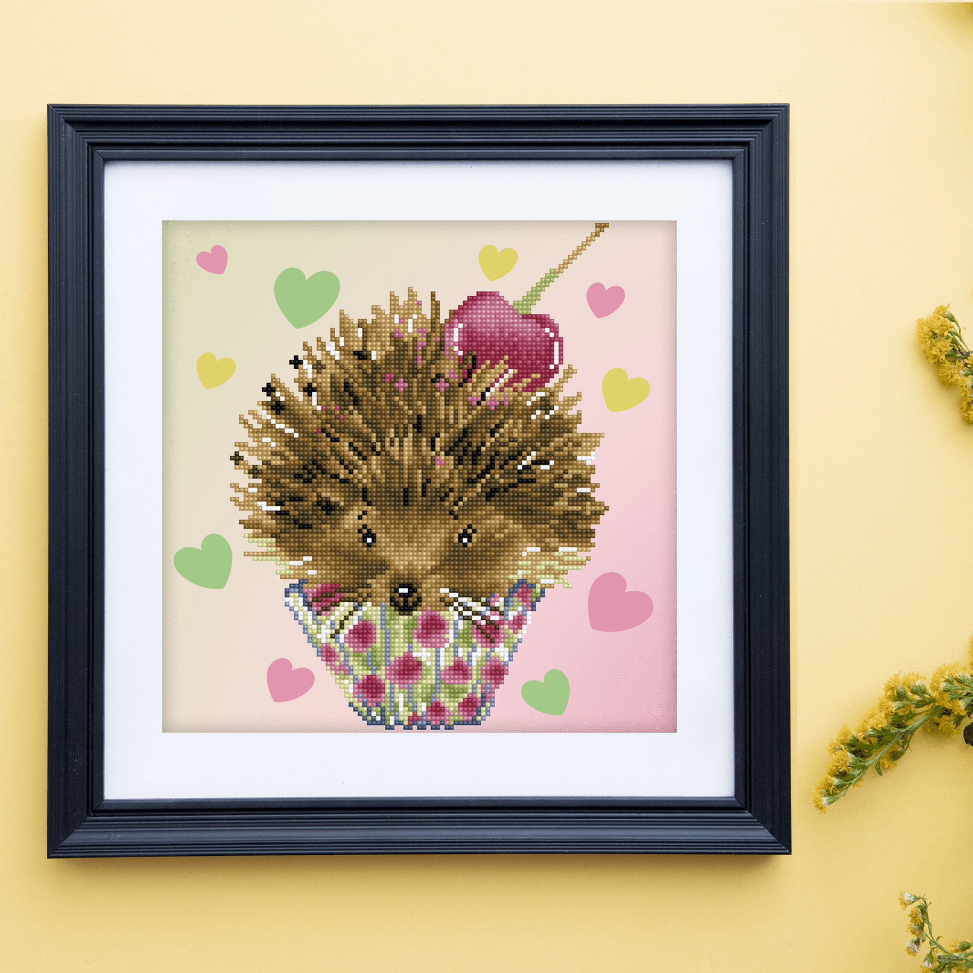 Diamond Dotz Love Prickles HedgeHog Diamond Painting Kits for Adults - Diamond Art Kits a Relaxing Creative Craft Kit with Dotz Gems 12.6"x12.6"