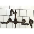 thumbnail image 4 of Kingston Brass Wall Mount Kitchen Faucets With Brushed Nickel KS1248PKLBS, 4 of 7