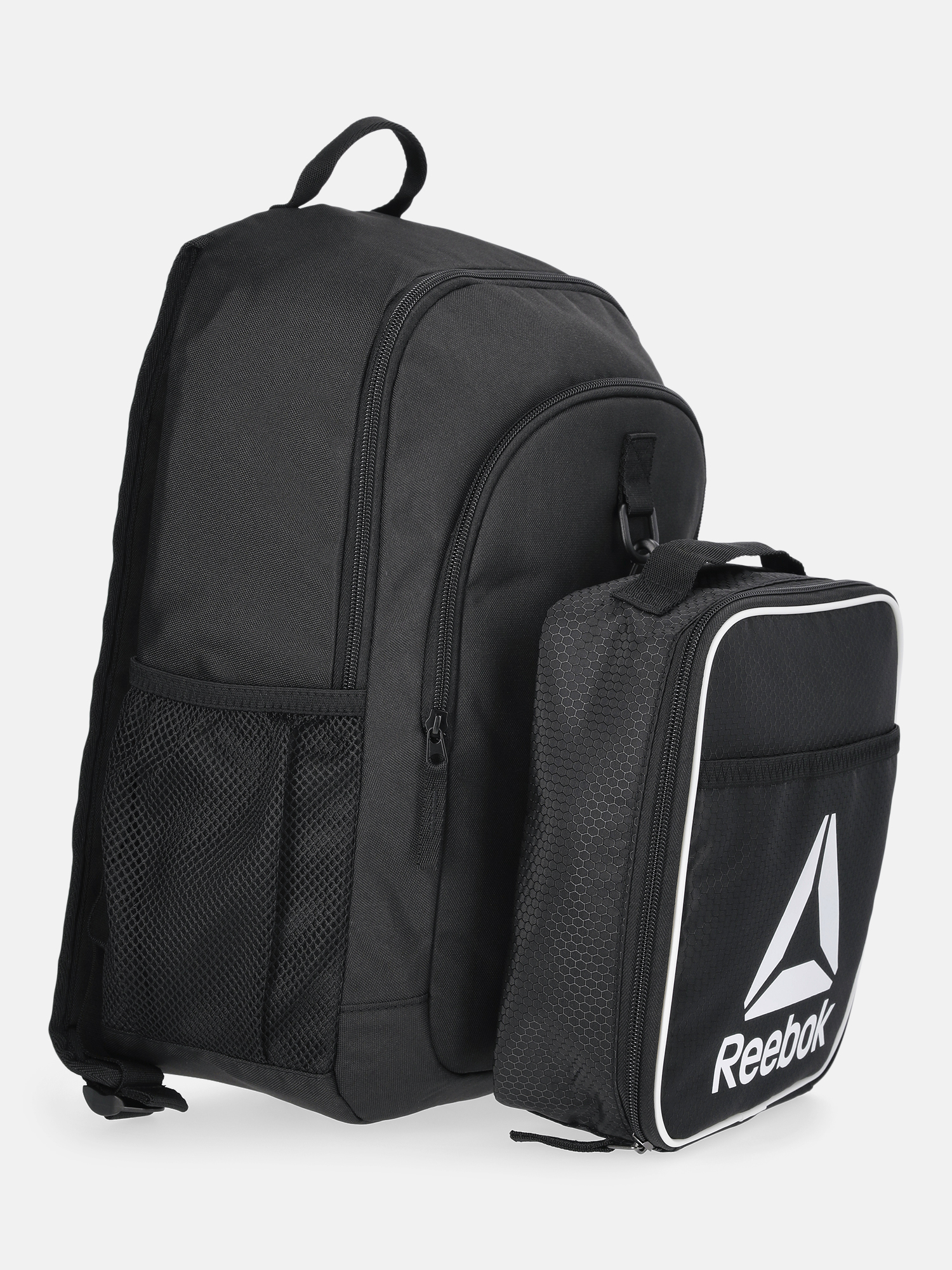 Set de mochila para laptop Charlie de 17 pulgadas y lonchera para niños, 2 piezas, negro 3