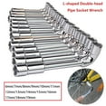 thumbnail image 3 of MYG Double-head Casing Pipe Socket Wrench L-shaped Perforated Elbow 7-Shaped Hex, 3 of 6