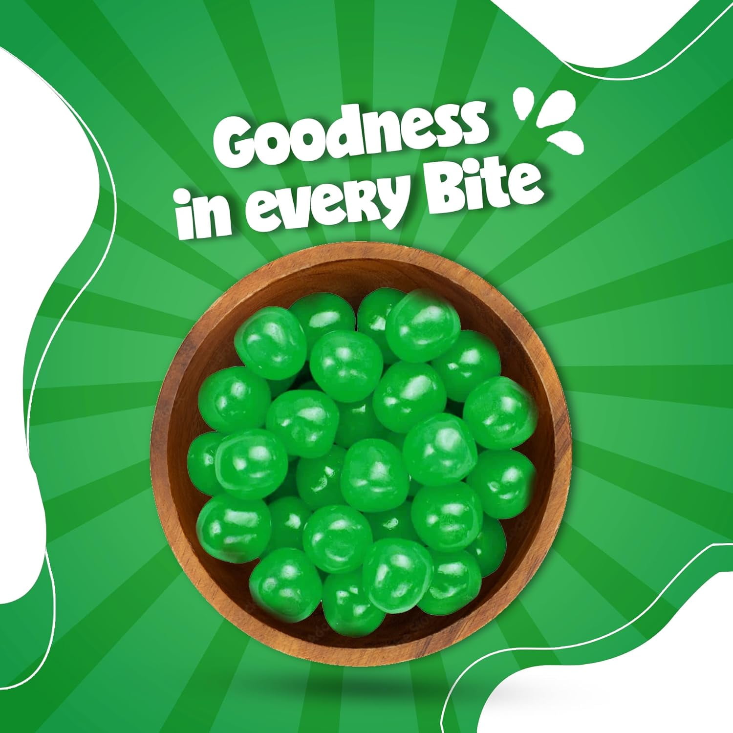 NY Spice Shop Assorted Green Apple Sour Balls - 3 Pound - Healthy Snacks - Bulk Candy Balls - Assorted Candy Sour Balls