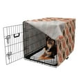 thumbnail image 2 of Sushi Dog Crate Cover, Rhythmic Sushi Rolls and Sashimi Japanese Food, Easy to Use Pet Kennel Cover for Medium Large Dogs, 35" x 23" x 27", Peach Pastel Pink, by Ambesonne, 2 of 6