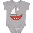 thumbnail image 3 of Inktastic Red Sailboat Boys or Girls Baby Bodysuit, 3 of 5