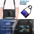 thumbnail image 5 of XYX Case for Samsung Galaxy Tab S9/Tab S9 FE 11.0 Inch with 360 Degree Rotating, Hand Strap, Shoulder Strap, Black, 5 of 7