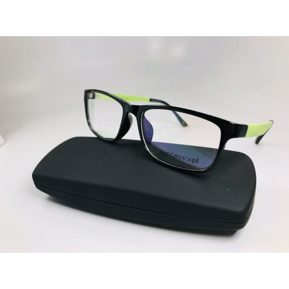 New Designer Inspired SUCCESS XPL Black & Neon ADEN Eyeglasses 54mm with Case