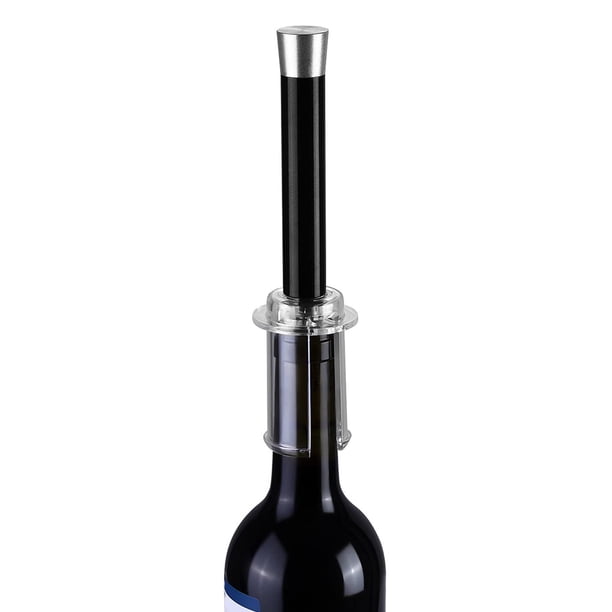 Juego de abridor de vino con bomba de presión de aire, juego de regalo con abridor de botellas de vino con cortador de papel de aluminio, vertedor de vino y tapón de vino para beber, fiesta Ormromra 2034185-1