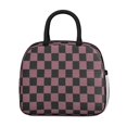 thumbnail image 2 of Pink and Black Checkered Pattern Insulated Leakproof Lunch Box for Work, Lunch Bag for Women Men, Loncheras Para Mujer for Beach Travel Picnic Camping, 2 of 6