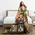 thumbnail image 5 of Beagle Blanket Gifts For Kids Adults - Lightweight Throw Blanket For Bedroom Living Room Decor Soft Fuzzy Fleece Cozy Plush Bed Couch 80"X60", 5 of 7