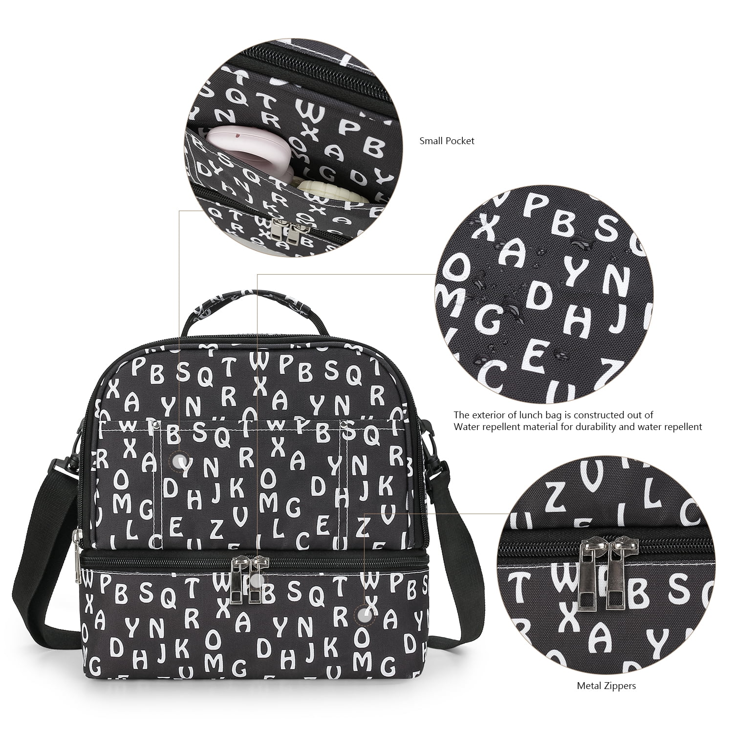 Breast Pump Bag Cooler Compartment for Breast Pump - Cooler and Moistureproof Bag Double Layer for Mother Breast Milk Pump Lunch Bag Outdoor Working