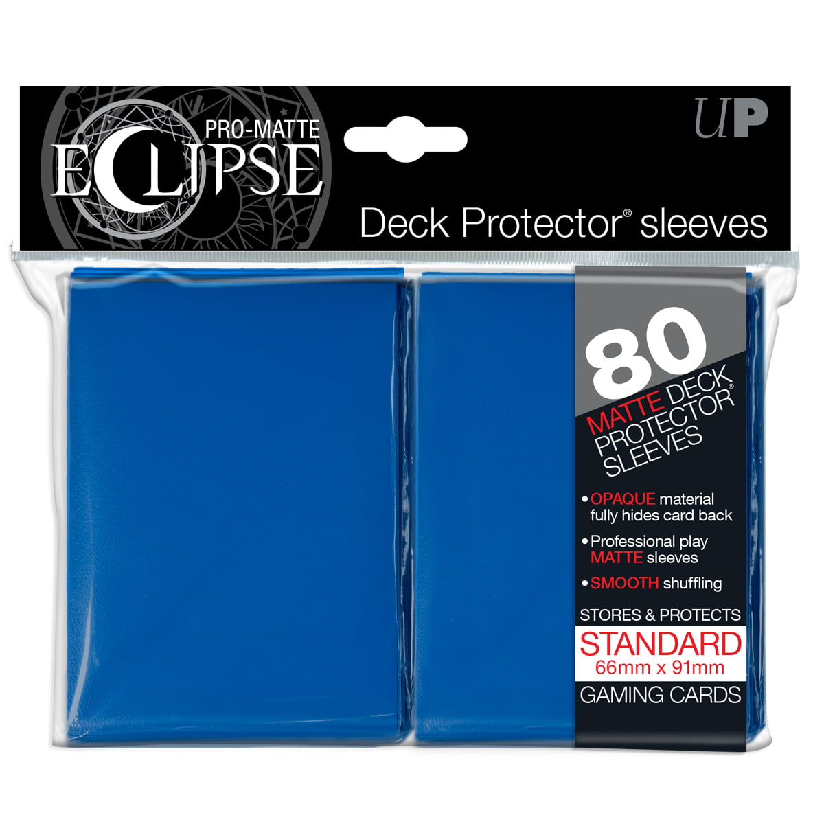 Package of 100 Ultra Pro Pro-Matte Eclipse White Standard Size Sleeves 