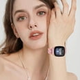 thumbnail image 2 of REQO Bling Metal Bands Compatible with Fitbit Versa 4 /Fitbit Versa 3 /Fitbit Sense 2 /Fitbit Sense Bands for Women,Adjustable Replacement Straps Including regulator, 2 of 6
