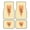 Flat Vector Design Letter 'Dear Mom', variant on 4-Piece Car Floor Mats Set, Flat Vector Design Letter 'Dear Mom' Crystal Velvet Automotive Front & Rear Floor Liners, Universal Fit for Car, Truck, SUV
