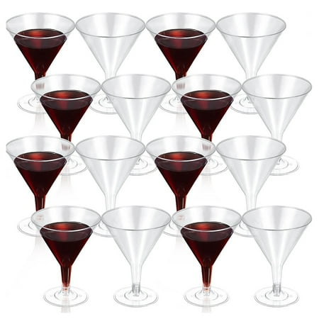 

Plastic Glasses Clear Wine Glasses Reusable Party Cups Dessert Cups for Champagne Dessert