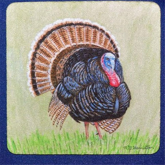Betsy Drake CT512 Wild Turkey Coaster - Set of 4
