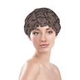 thumbnail image 3 of YFYANG Women's Double Waterproof Shower Cap, Brown Dog Art Doodle Reusable Hair Cap for All Hair Styles and Head Sizes, 3 of 9