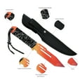 thumbnail image 7 of Dispatch 4.4" Blade Length,Multi-Color Fixed Blade, Hunting Knife, Camping Knife with Leather Sheath and Handle with Cord, 7 of 7