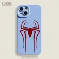 thumbnail image 2 of Marvel Spider Man Phone Case For iPhone 14 15 11 Pro Max XR XS X 7 8 Plus12 13 Mini  Red Spider Logo Soft Silicone Back Cover DMH, 2 of 7