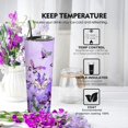 thumbnail image 5 of Butterfly Tumbler with Lid and Straw,Butterfly Gifts for Women Mom Daughter Girlfriend Teenage Girls Bridesmaid,Purple Butterfly 20 Oz Skinny Tumbler Water Bottle Travel Coffee Cup Mug, 5 of 6