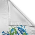 thumbnail image 3 of Ambesonne Seahorse Kitchen Curtains, Curvy and Wavy Forms, 55"x39", Lime Green Night Blue, 3 of 3
