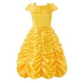 thumbnail image 2 of Uplus ME Girls Belle Costume Dress Kids Halloween Birthday Cosplay Party Princess Dress Up Outfits (2-3T/100), 2 of 6