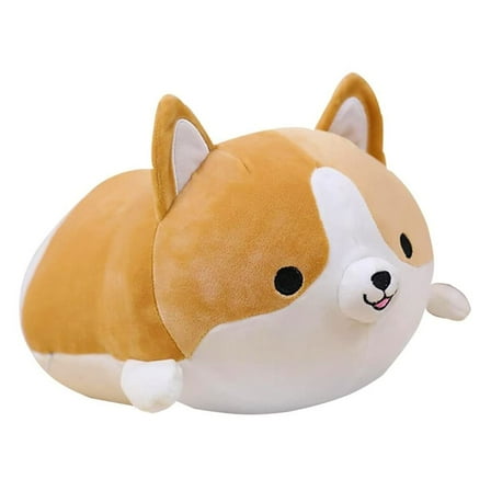 13.7"/35cm Corgi Plush Cute Pillow Dog Kawaii Stuffed Animal Pillows for Girls Birthday, Brown