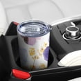 thumbnail image 5 of 20 Oz Watercolor Floral Pattern Coffee Tumbler Double Wall Insulated Stainless Steel Water Bottle | Metal Reusable Thermoses Flask with Cup Cap | Leak & Sweat Proof with Anti-Dust Lid, 5 of 7