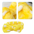 thumbnail image 3 of Diadema de spa, diadema de maquillaje de vellón coralino, diadema cosmética para lavado de cara, diadema de felpa para ducha, diadema facial para mujer, diadema con lazo Zhivalor  CPB-DE-LYY770-5, 3 of 5