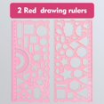 thumbnail image 1 of Feltree 1. Geometric Ruler. Versatile Drawing 3. Multifunctional Protractor Set 4. Elementary School Student's Measuring Kit 5. Transforming Ruler Tool, 1 of 7