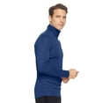 thumbnail image 2 of Expert Brand Men's Drimax Dri Fit Athletic Quarter Zipper Training Jacket, Navy, Small, 2 of 5