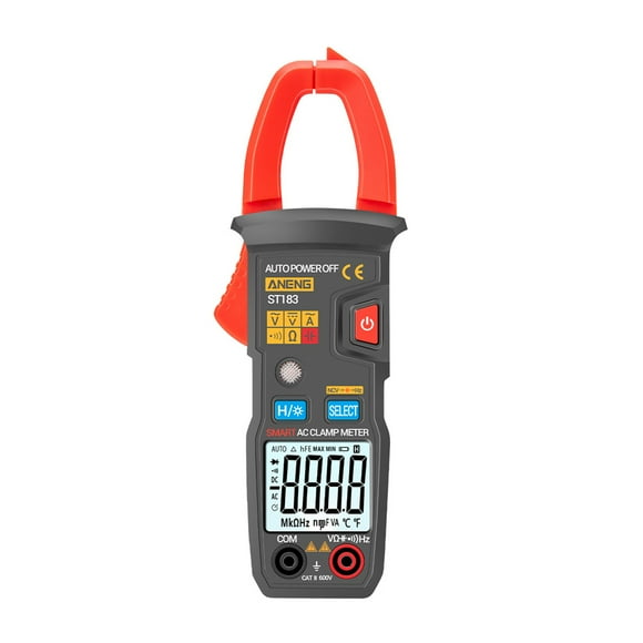 ANENG ST183 6000 Counts Digital AC Current Clamp Meter 600A Automatic Range Multimeter with Backlight