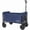 Dark Blue, variant on GDF Studio All-in-One Folding 4-Wheel Trolley, Convertible Bench Seat and Pet Tether, Heavy-Duty Capacity, Black & Gray