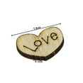 thumbnail image 5 of Yesbay 100x Love Heart No Hole Wood Buttons Sewing Craft Clothes Decor DIY Scrapbooking,Button, 5 of 7